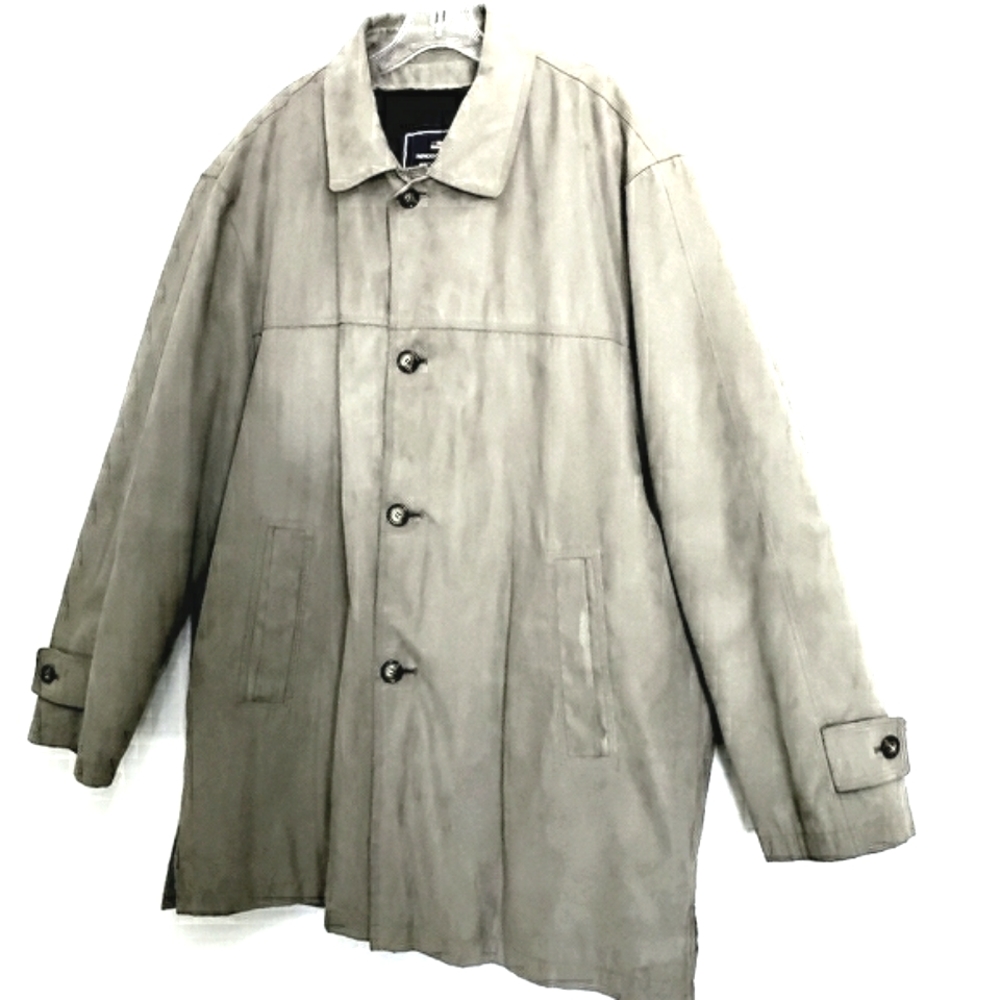 Newport Harbor Light Khaki Longsleeve Washable Suede Look Jacket